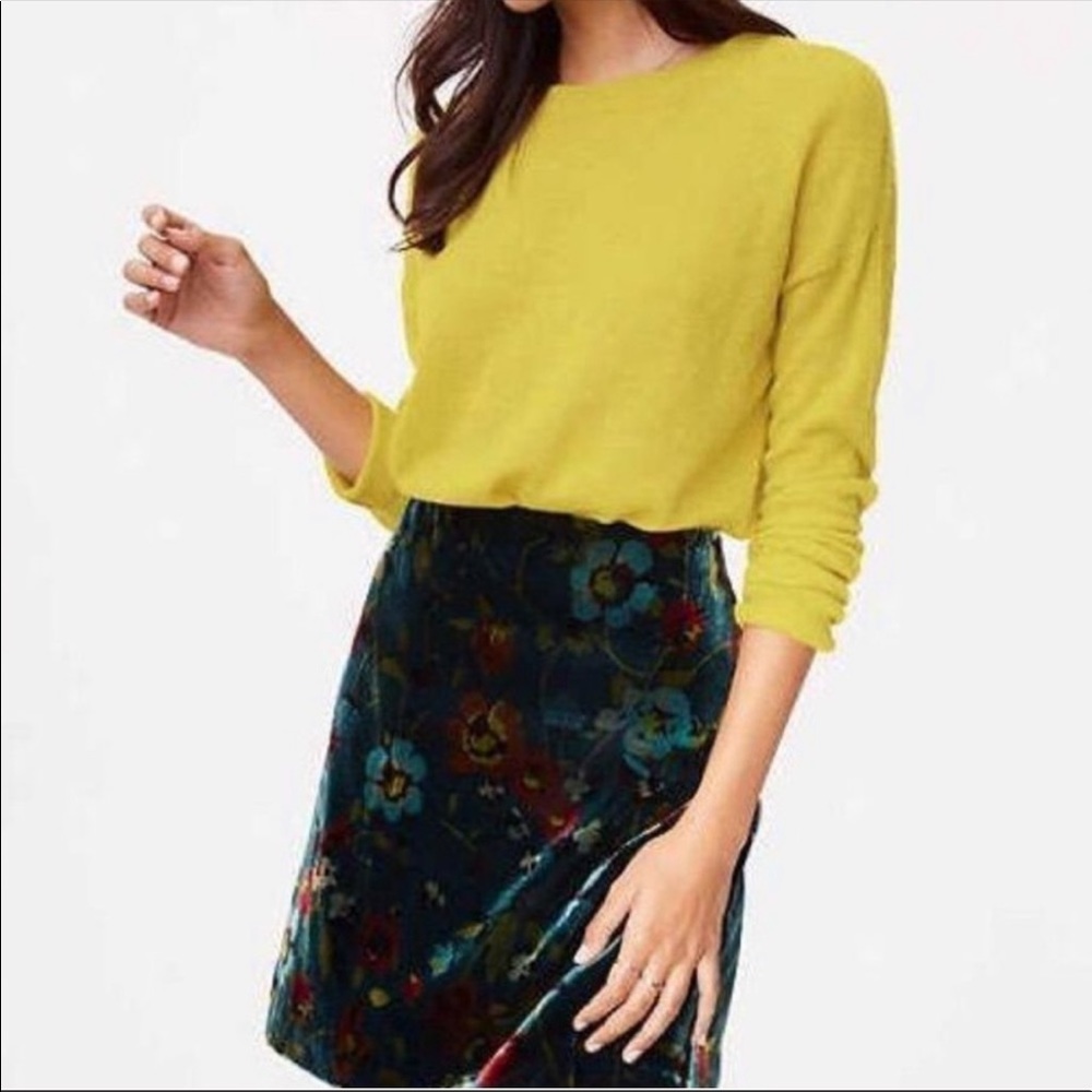 Velvet pencil skirt size 0P